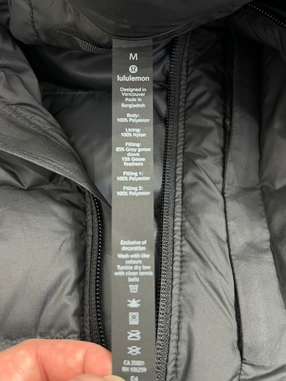 Lululemon Pack It Down Jacket Black - Picture 14 of 14